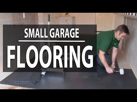 How to Install Garage Flooring - Ecotile Interlocking Floor Tiles in Small Garage