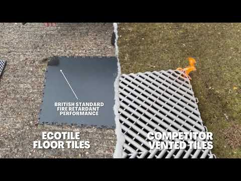 Fire test comparison Ecotile vs vented tiles