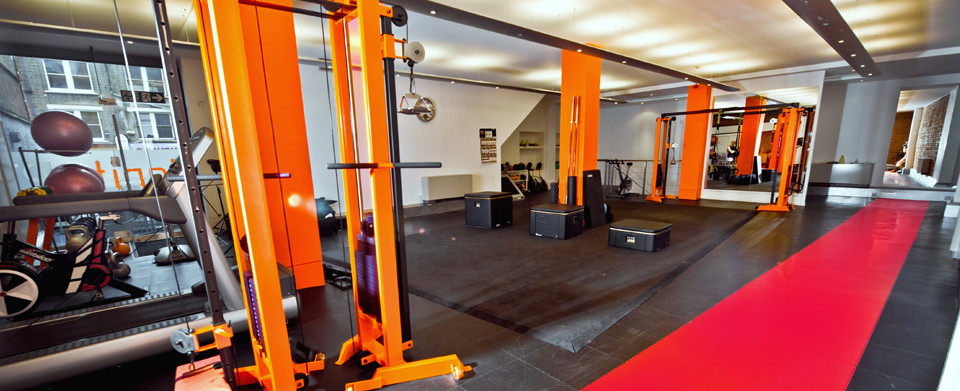 gym flooring orange two
