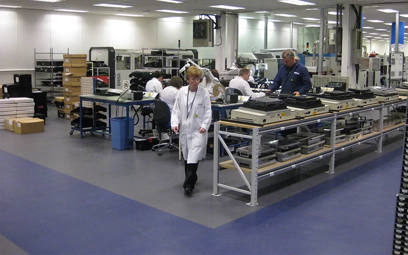 Electronics Factory with ESD flooring